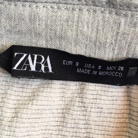 ZARA Oversized Half- Zip Texture Weaved Sweatshirt - Picture 3 of 10